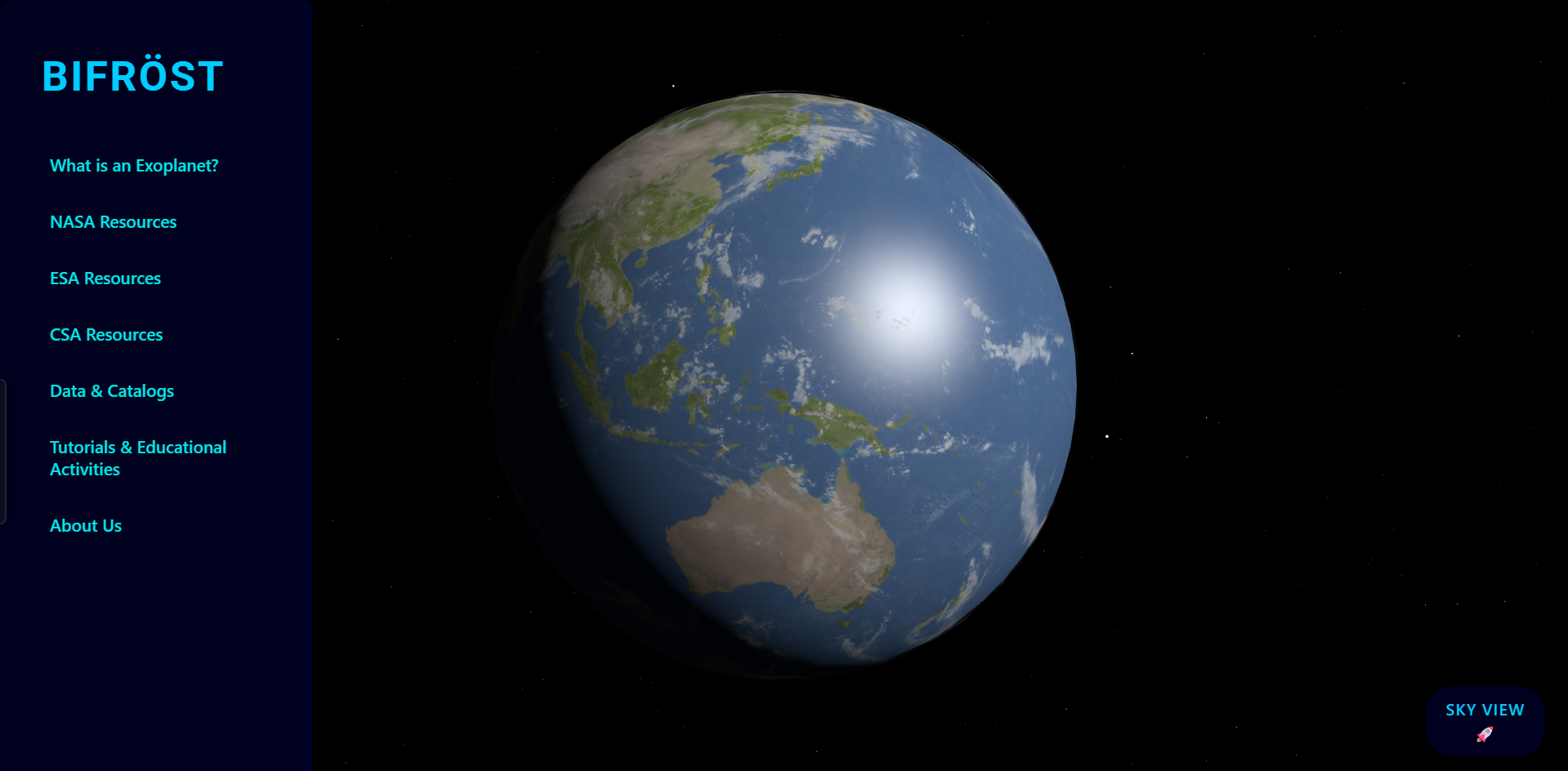 GalaNor-ExoSky: Interactive Exoplanet Visualization (NASA Space Apps 2024)