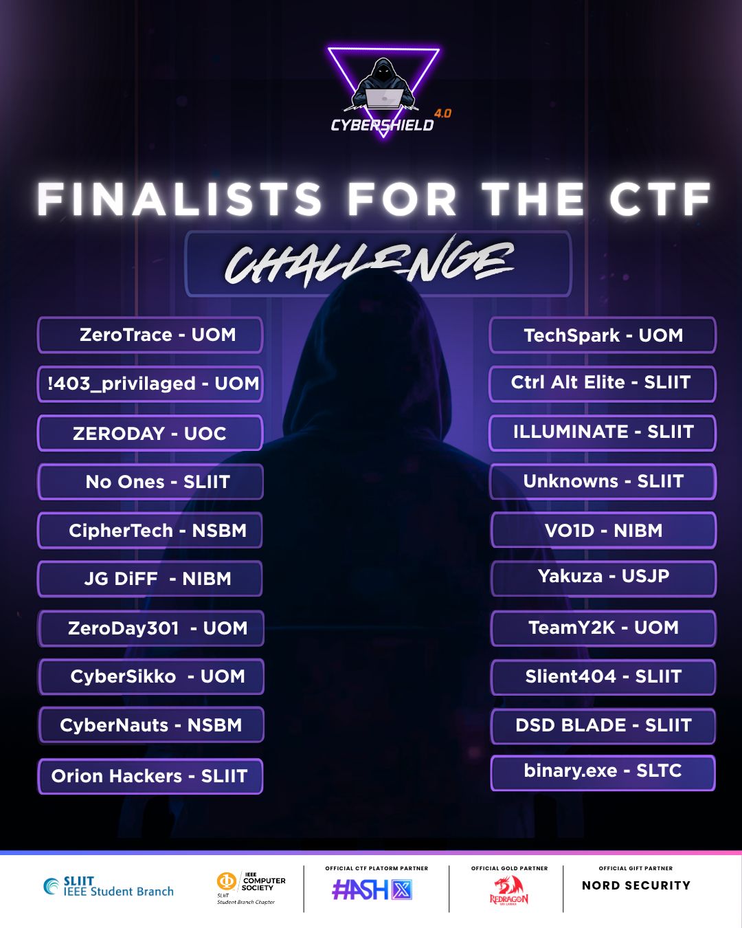 SLIIT CyberShield 4.0 - Cybersecurity Competition featured image